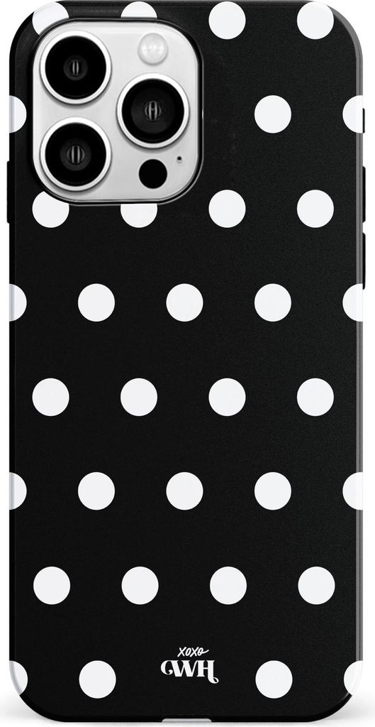 Polka Dots (Black) - iPhone 14 Pro Max