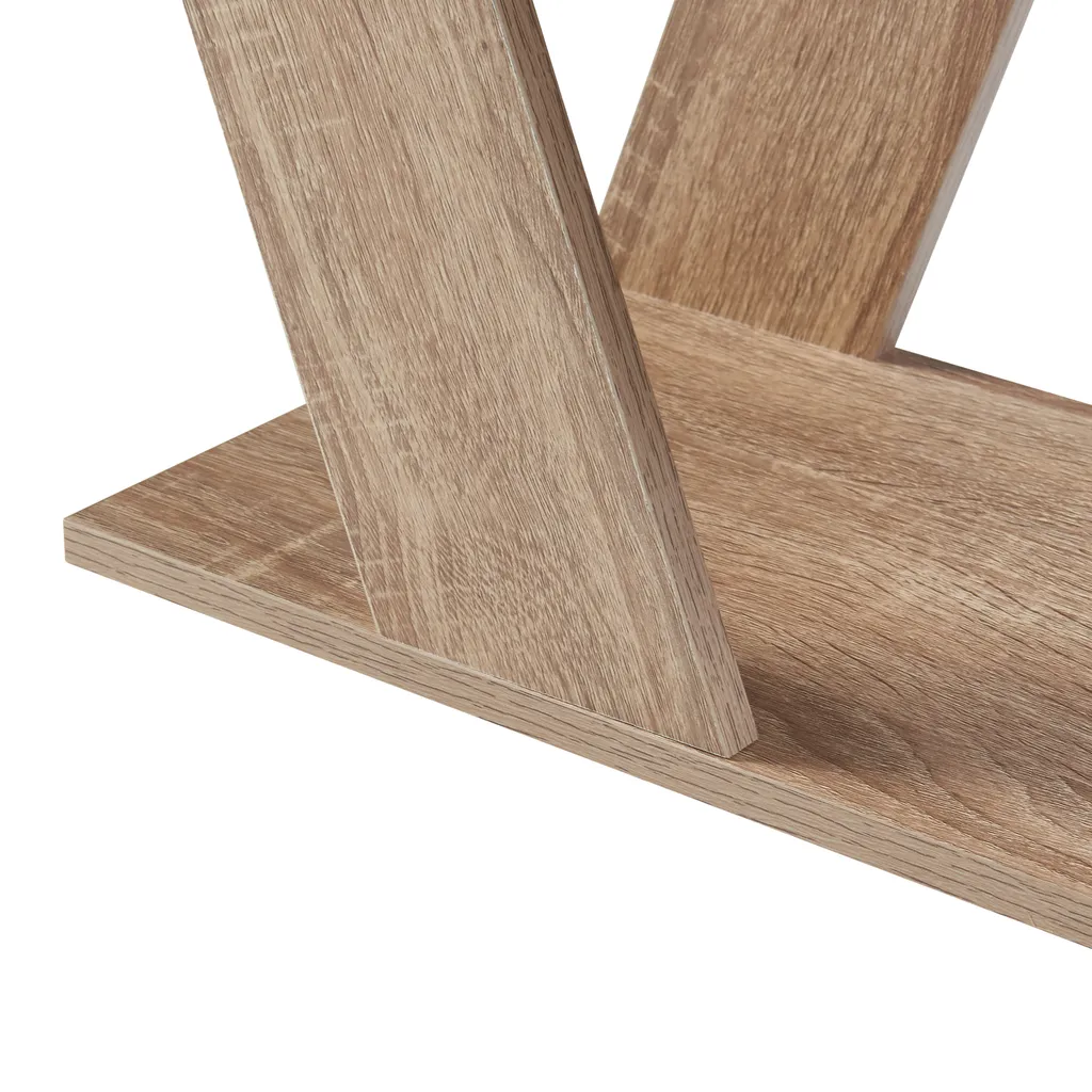 Table d'appoint Nome 60x22x57cm imitation chêne - Table console fine - 7