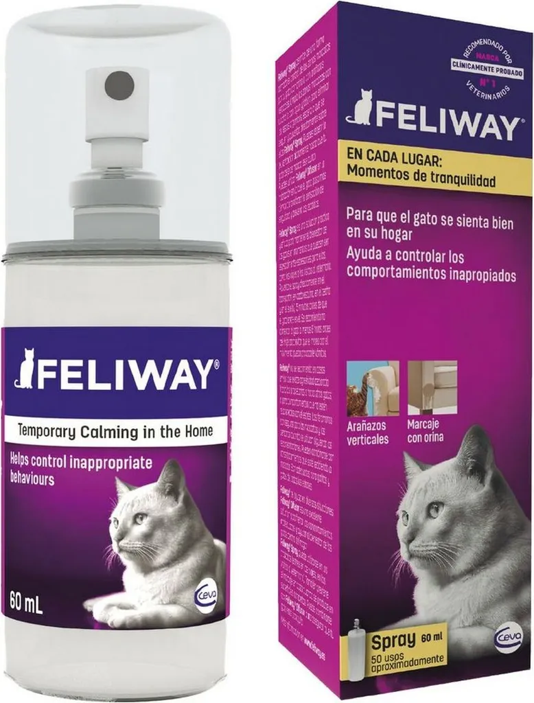 Stop Pipì di Gatto in Casa! Ceva Feliway Spray 60ml al Miglior Prezzo