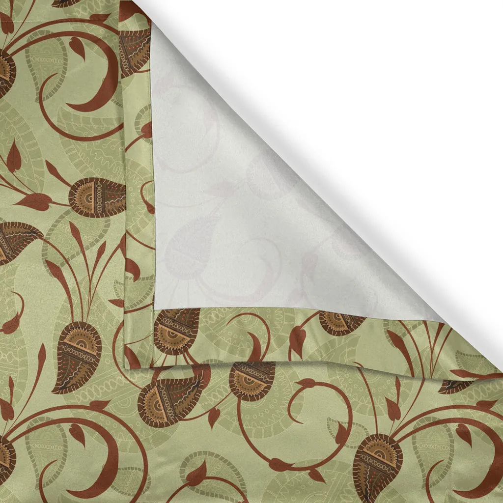 Rideau occultant décoratif vert clair pour masquer vis-à-vis 280x175cm - 2