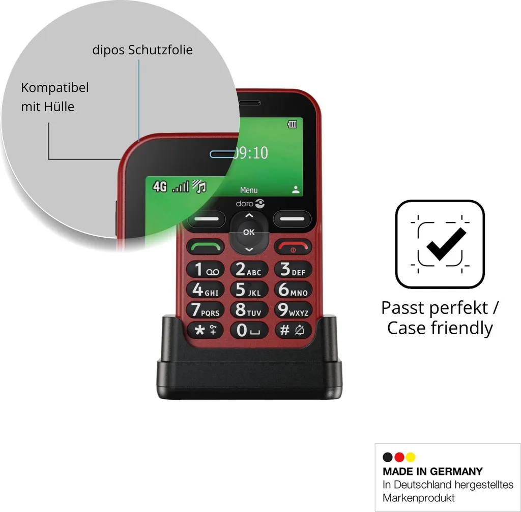 Set 4 Pellicole dipos per Doro Leva E10 - Antiriflesso e Protettive - 6