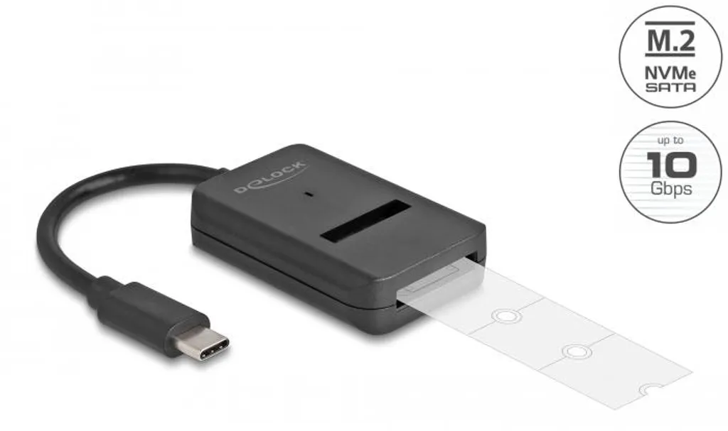Convertisseur pour Récupérer Données SSD M.2 NVMe et SATA vers USB Type-C