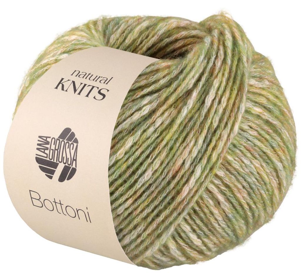 Lana Grossa - Bottoni 0012 grünbraun creme Produktbild 
