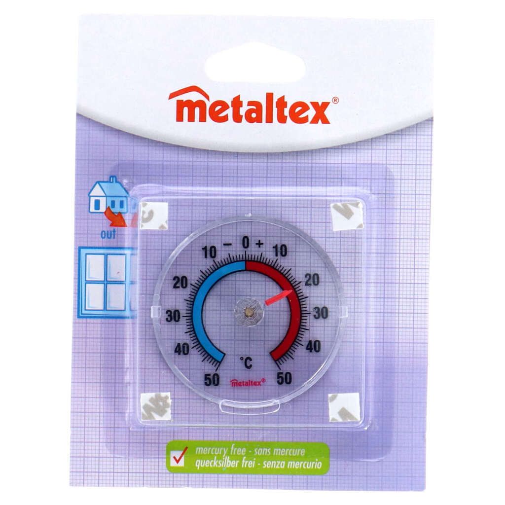 METALTEX 298017080 Okenný teplomer na lepenie, plast Obrázok produktu 