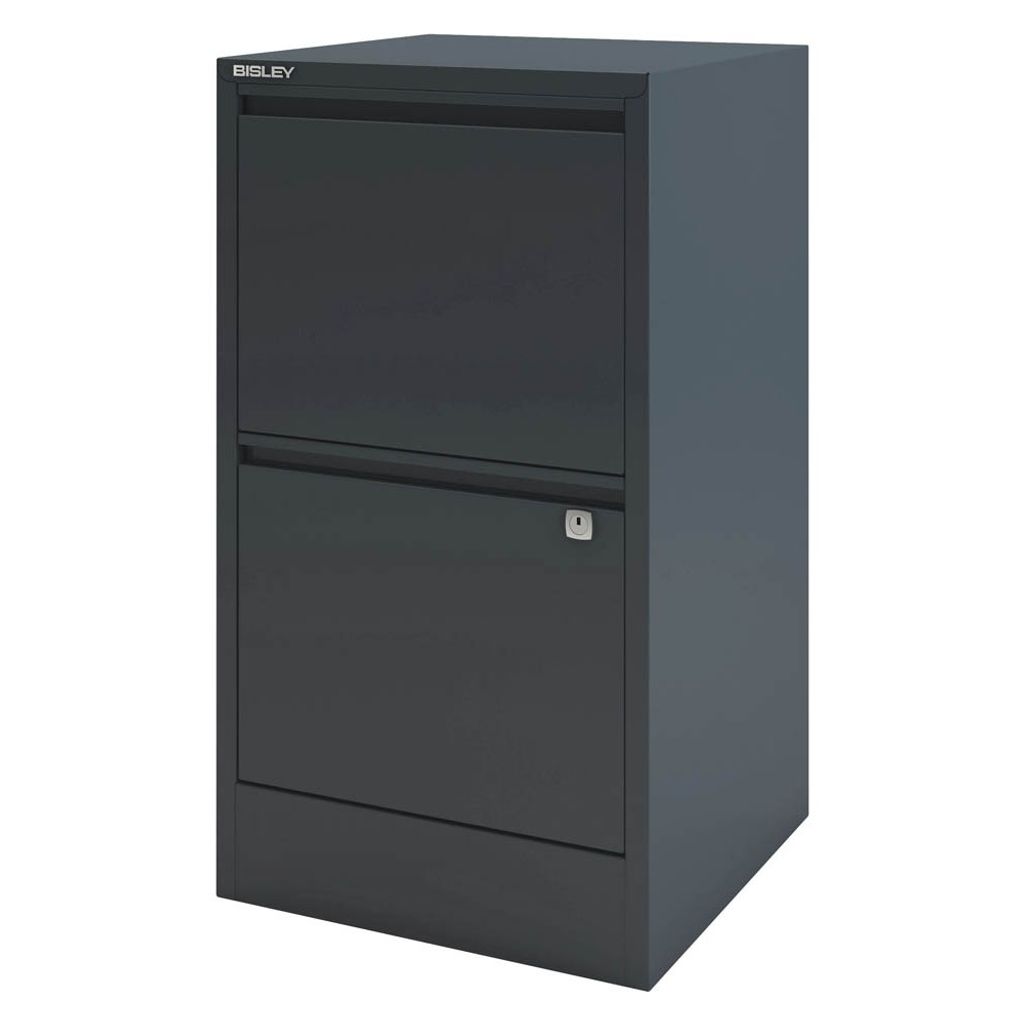 BISLEY Home Hängeregistraturschrank anthrazit 2 Schubladen 41,3 x 40,0 x 67,2 cm
