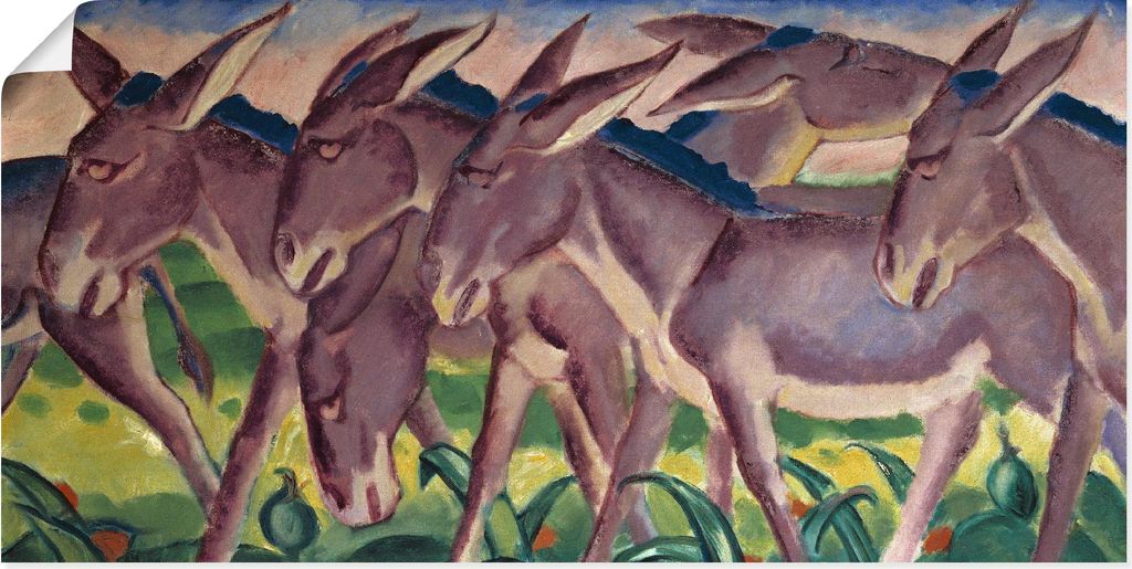 ARTland Poster Eselsfries. 1911 Größe: 40x20 cm