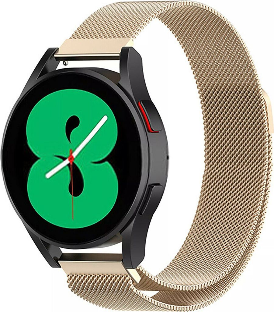 Strap-it Milanese Armband - Kompatibel mit Samsung Galaxy Watch Armband 42mm Edelstahl Armband mit Magnetverschluss - Ersatzarmband - Hochwertiges ...