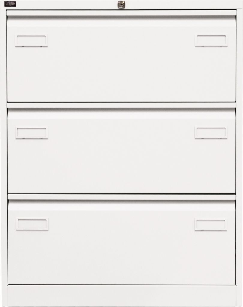 Bisley Hängeregistratur Schrank Light - 3 Schübe - Farbe: Verkehrsweiß
