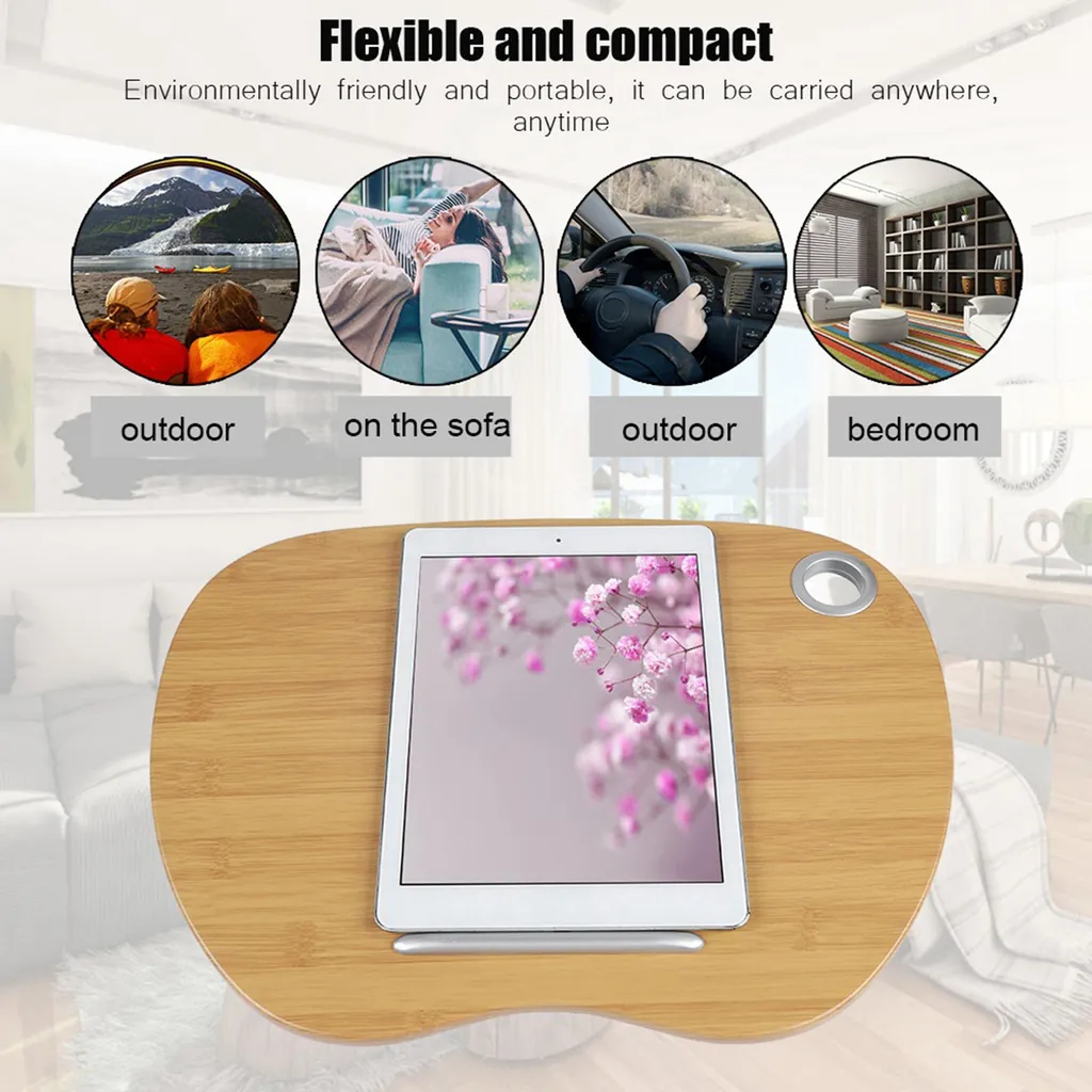 Bureau portable pour ordinateur et tablette idéal pour travailler au lit