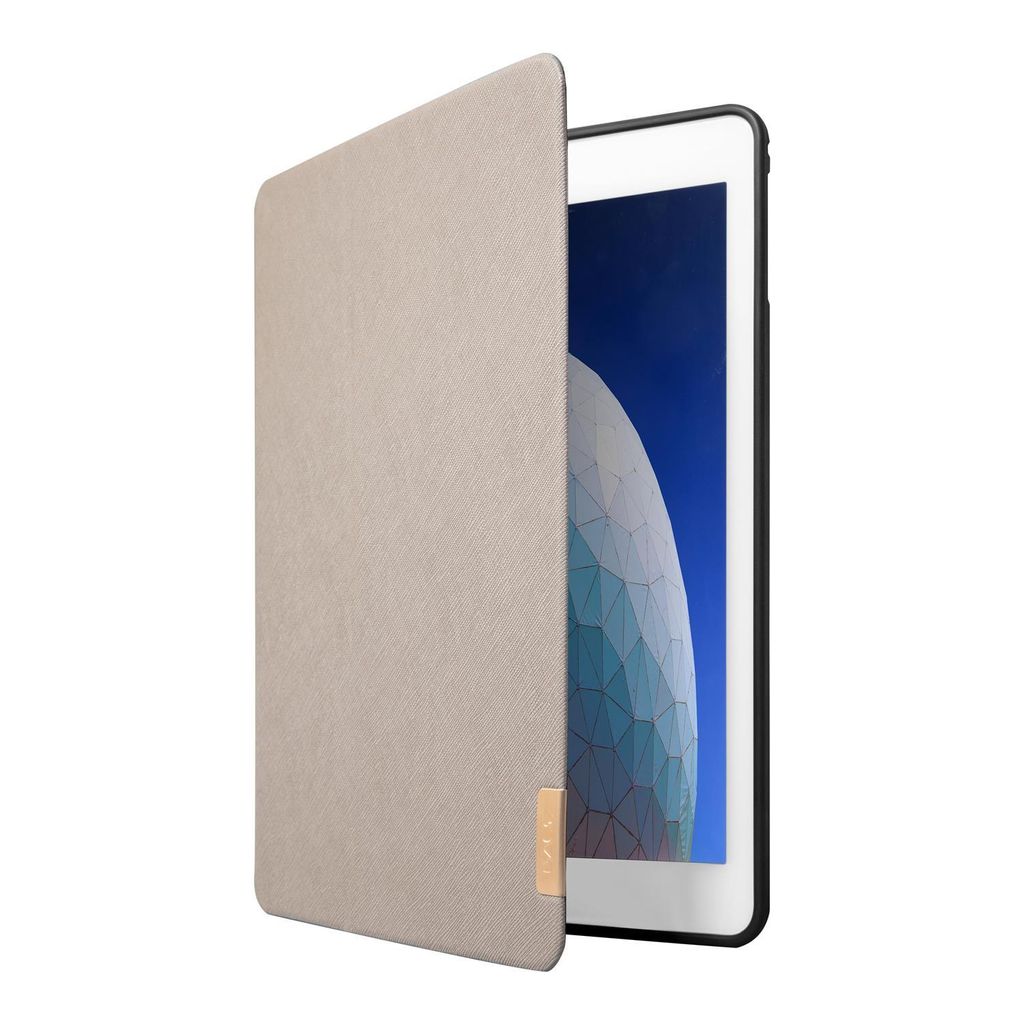LAUT Prestige Folio Case mit Apple Pencil Halter für iPad 10.2" 7/8/9 - beige
