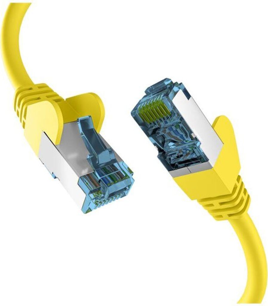 EFB RJ45 PATCHKABEL mit CAT7 ROHKABEL GELB 0.5m