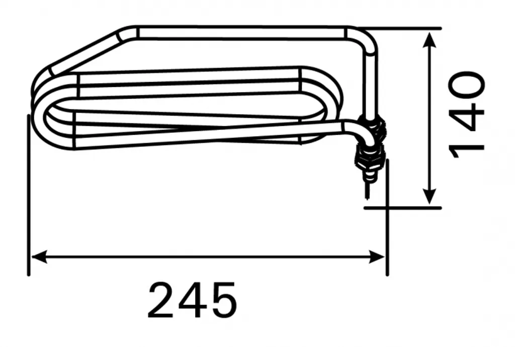 Résistance Harvia Combi 2000W 230V pour Poêle Sauna - Élément Chauffant