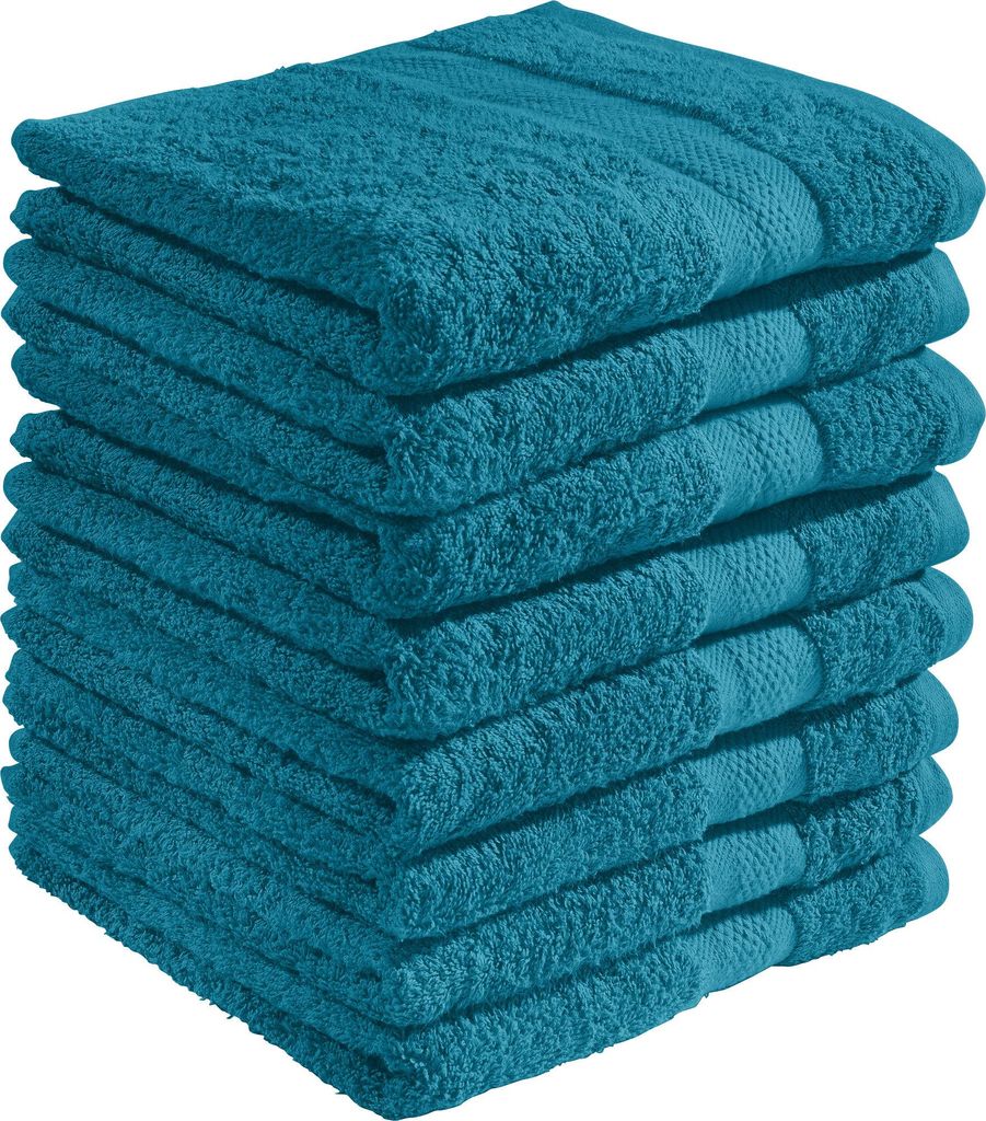 REDBEST Duschtuch Chicago" 8er-Pack petrol 70x140 cm"