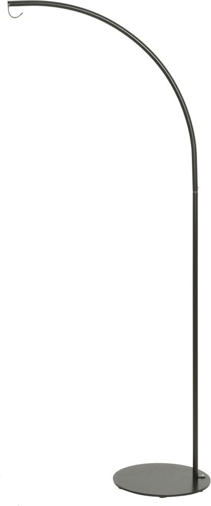 Lampenständer - Gestell für Lampenschirme und Leuchten - Lampenhalterung - gebogen - H: 2m - schwarz