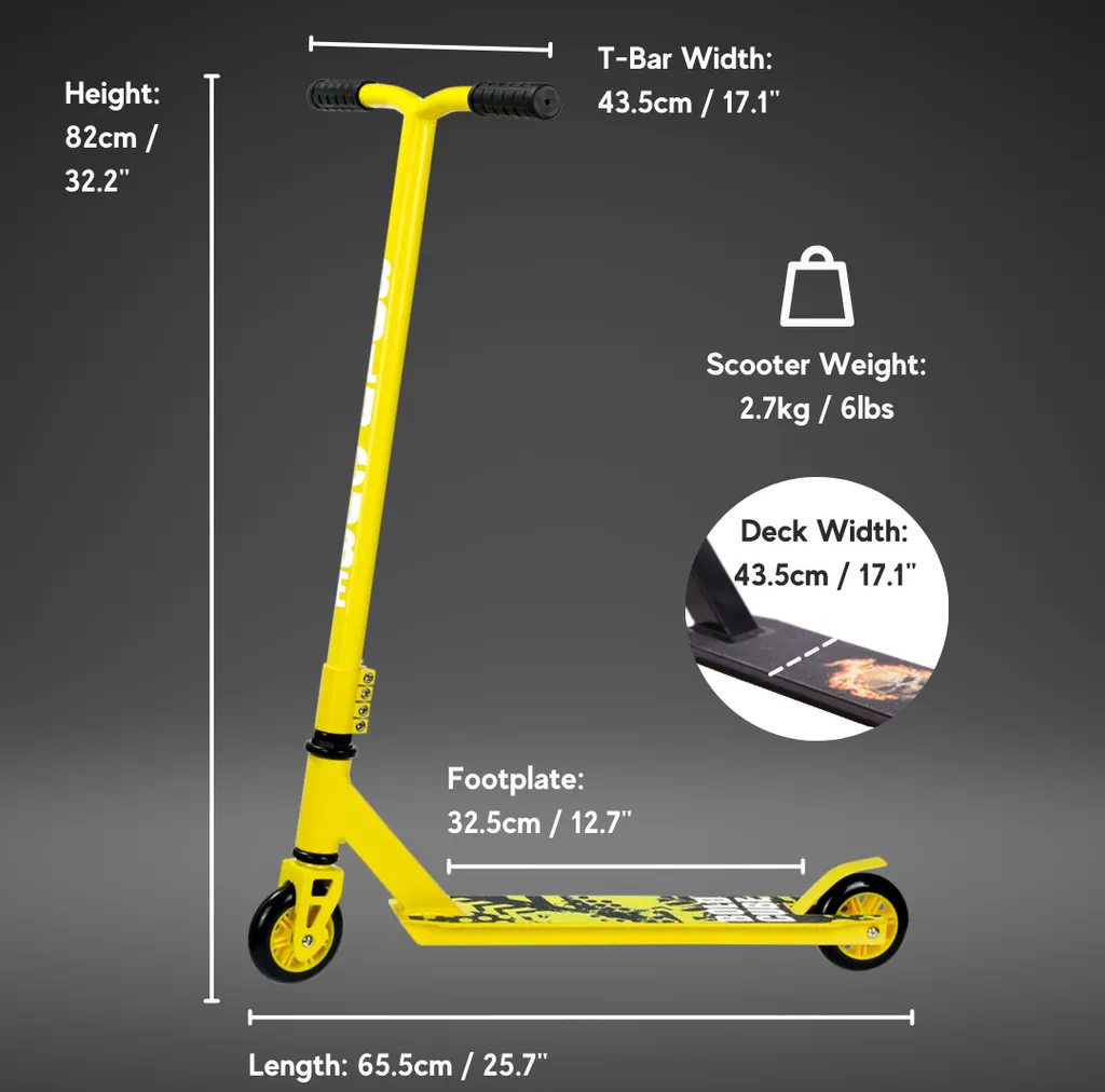 Trottinette Freestyle Anti-Choc BOLDCUBE Deux Roues Solides - 11