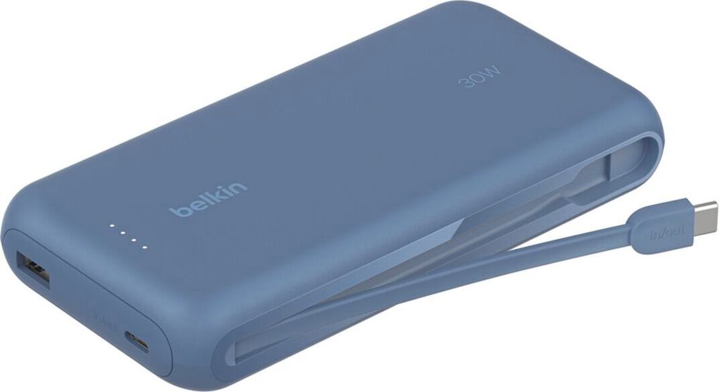 Belkin Powerbank 20.000mAh blau 30W integr.USB-C Kab. BPB024hqBL