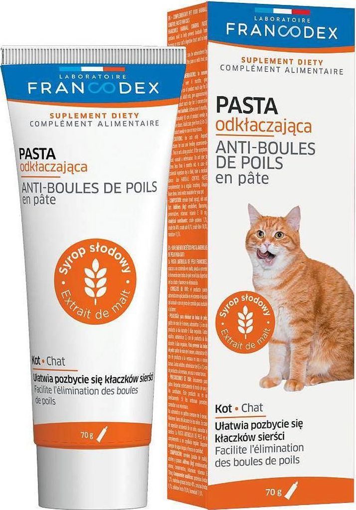FRANCODEX Anti Haarballenpaste für Katzen - 70g