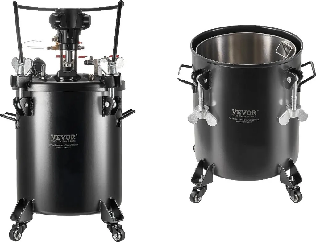 Réservoir de peinture sous pression 30L avec buse 4.0mm et raccords 1/4