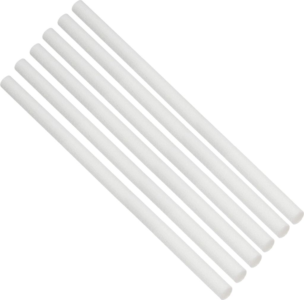 6-teilige Luftbefeuchterstaebe Ersatz-Baumwollfilter 10-mm-Kern-Baumwollfilter-Dochte fuer tragbare USB-Luftbefeuchter