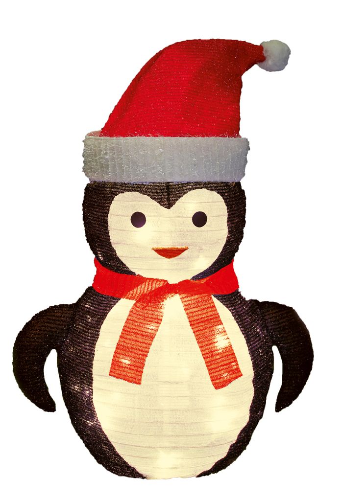 Weihnachtsdeko LED Pinguin Weihnachts 70cm