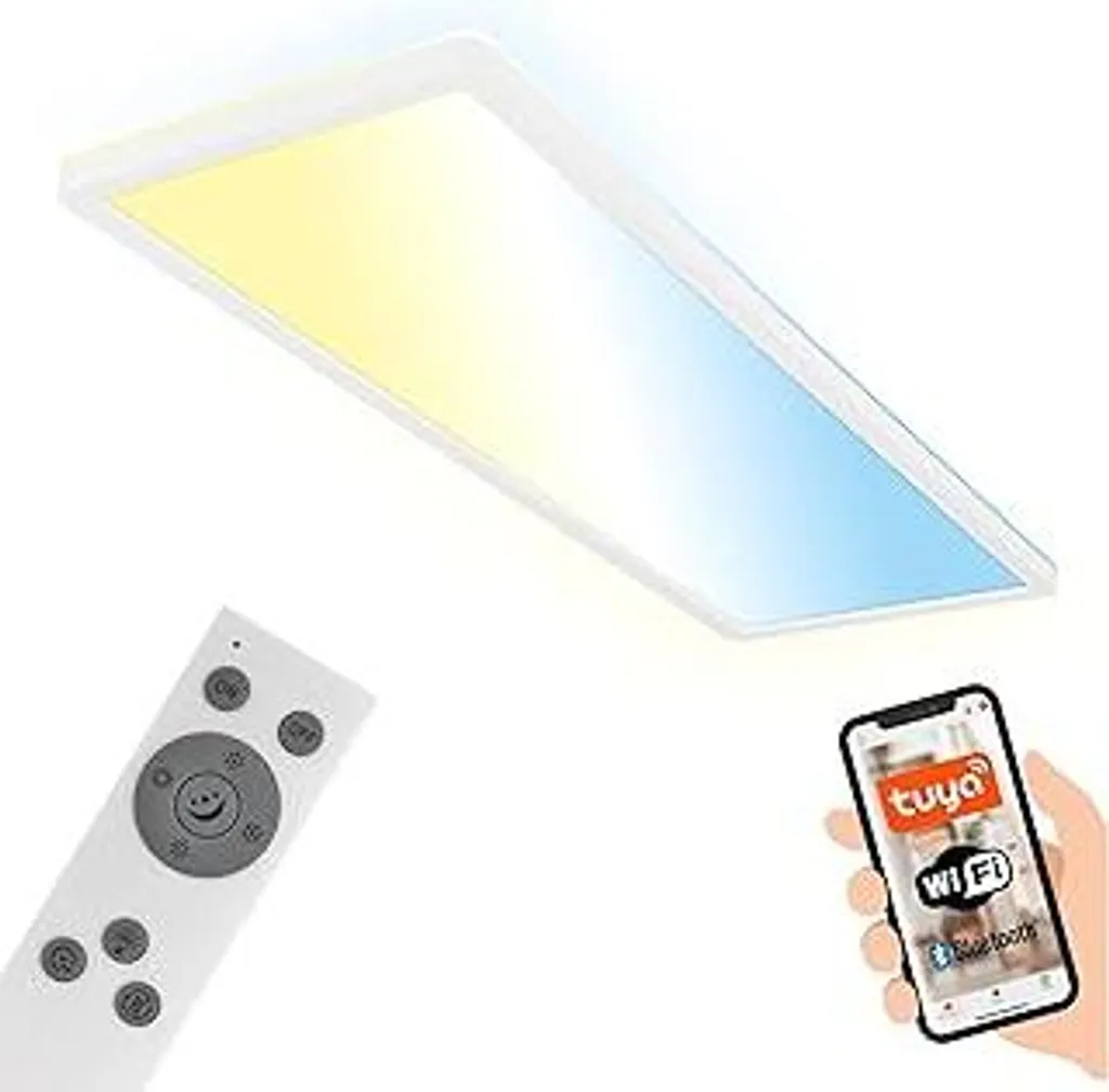 BRILONER Plafoniera LED Smart Home 58x20x3cm - Lampada Soffitto Dimmerabile