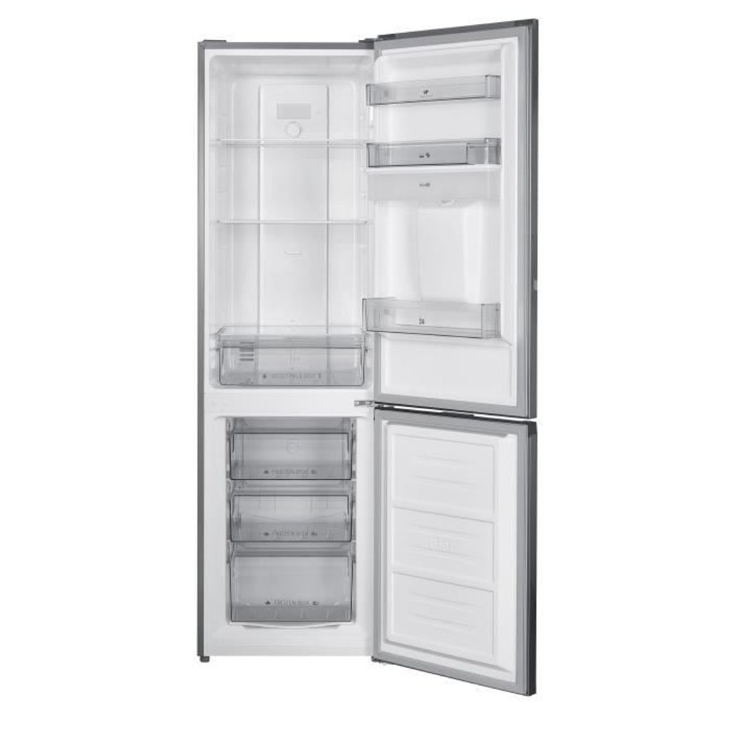 Réfrigérateur congélateur bas 251L total pas de gel Acier Image du produit 