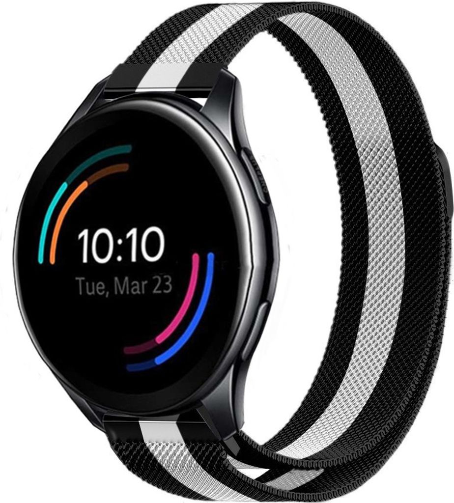 Strap it - Milanese Armband - Kompatibel mit OnePlus Watch Armband - Ersatzarmband Edelstahl - Magnetverschluss - Hochwertiges Material - für Armb...