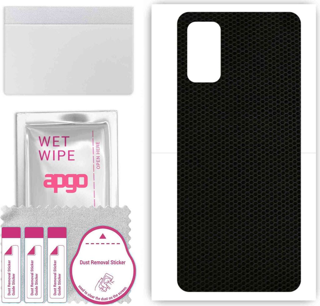apgo Rückseite Schutzfolie, Skin, kompatibel mit Realme Q2, Hinten Displayschutzfolie aus Vinylfolie, kratzfest, einfache Montage - Matrix