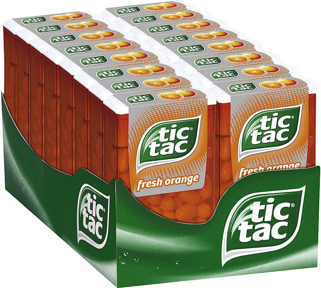 Ferrero Tic Tac Orange 100er Big-Pack (16 x 49g Packung) Produktbild 