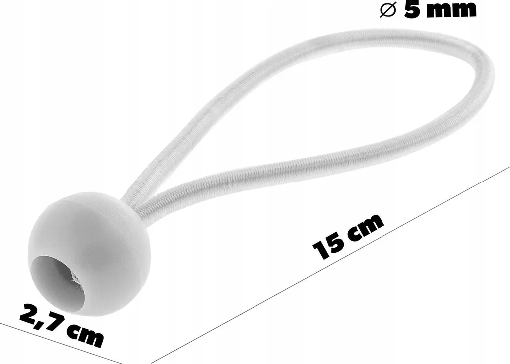 Élastiques de fixation pour bâches : stop aux déchirures d'œillets - 10 pcs