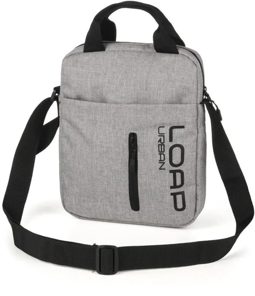 Porte-documents Loap Modd gris en textile résistant avec bandoulière