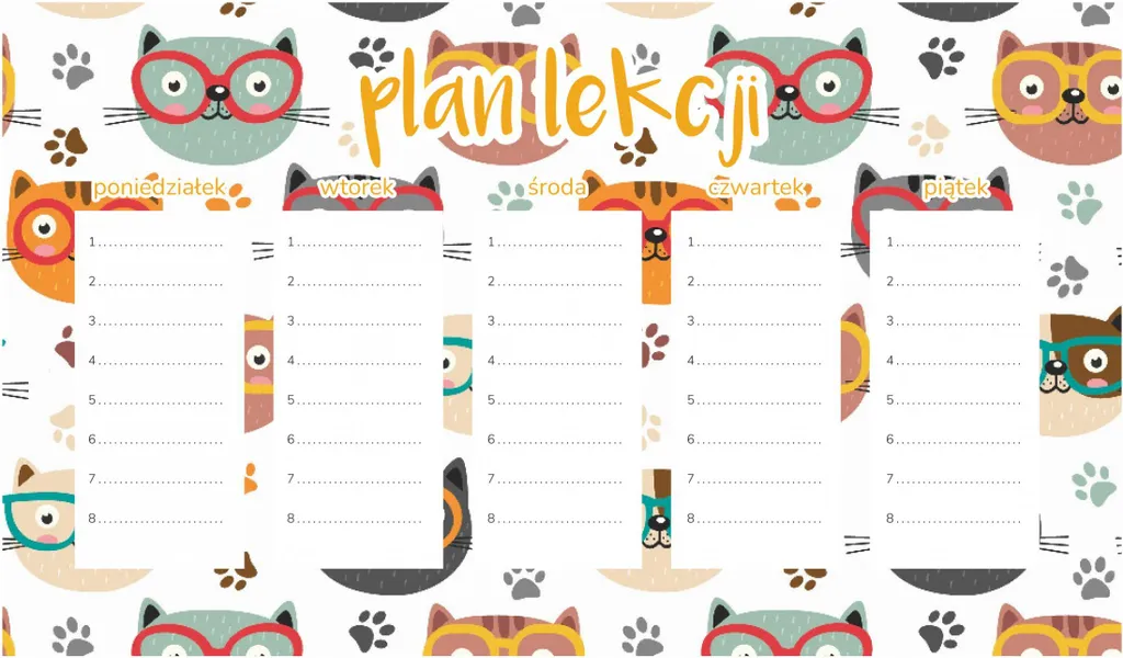 Regalo Bambini: Piano Didattico Magnetico Gatti con Occhiali 45x26 cm