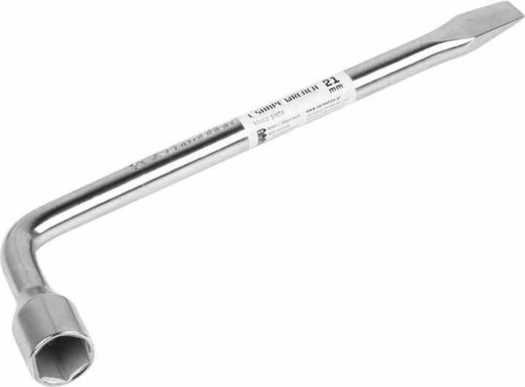 Radschlüssel 15,5x350 mm, gebogen, 21 mm