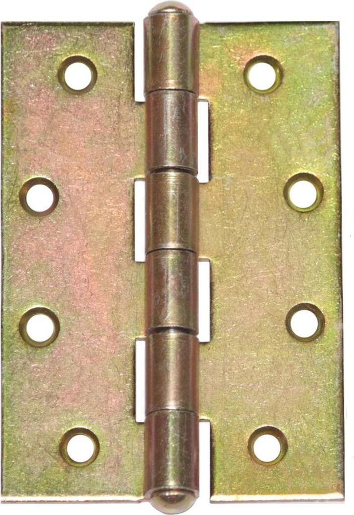 Gerollte Scharniere halbbreit 100 x 70 x 2,5 mm Gelb Verzinkt