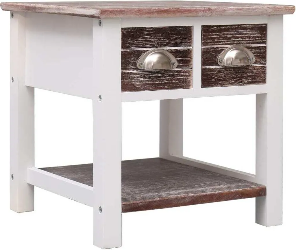 Tavolino Marrone Legno Paulownia 40x40x40 cm - Comfort Living Store