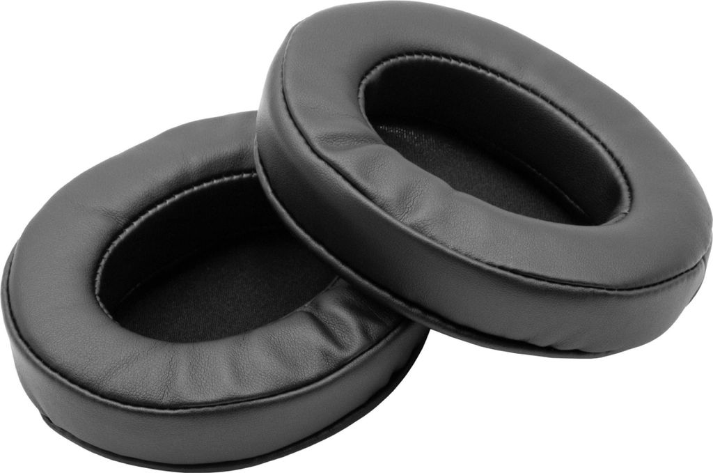 vhbw Ohrpolster kompatibel mit Brainwavz HM5 Kopfhörer Headset, Polyurethan / Schaumstoff Schwarz
