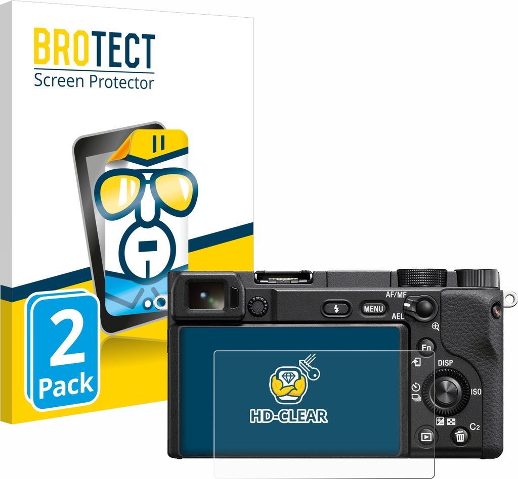 2x Für Sony Alpha 6400 / 6400A Schutzfolie BROTECT Produktbild 