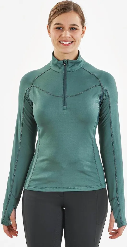 Équipement de Concours Hippique Melani Tech Argenté - Chemise Femme L