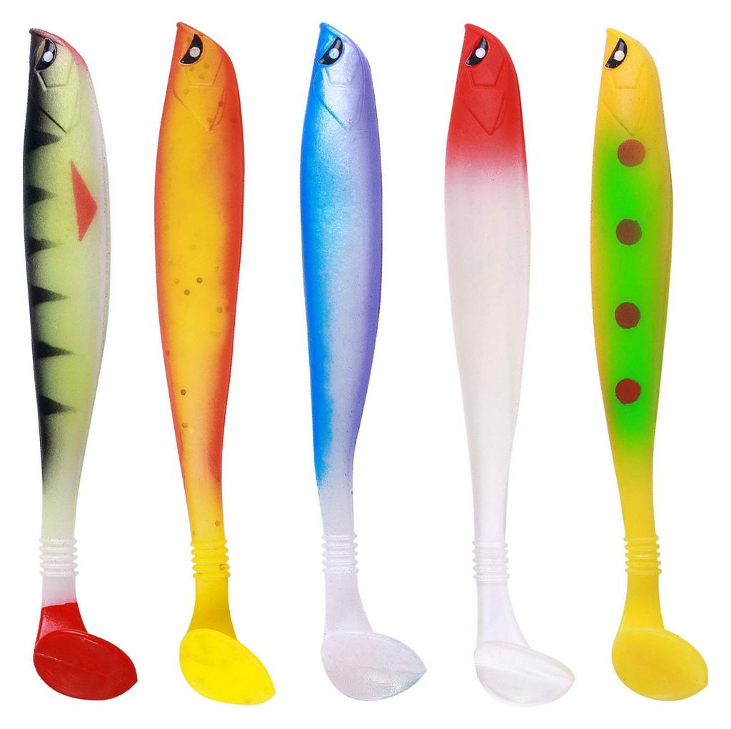 5/6 Stück Angelköder, weiche Köder, realistisch aussehende, leuchtende Farben, natürliche Schwimmhaltung, Mini-Größe, tragbarer Swimbait, Ang...