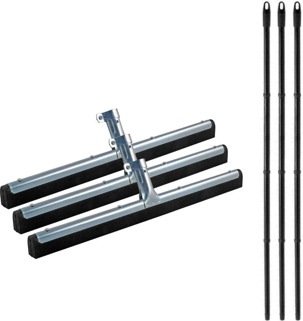 Novaliv Tergivetro Doccia 60cm Professionale in Acciaio Inox - Set 3 Pezzi