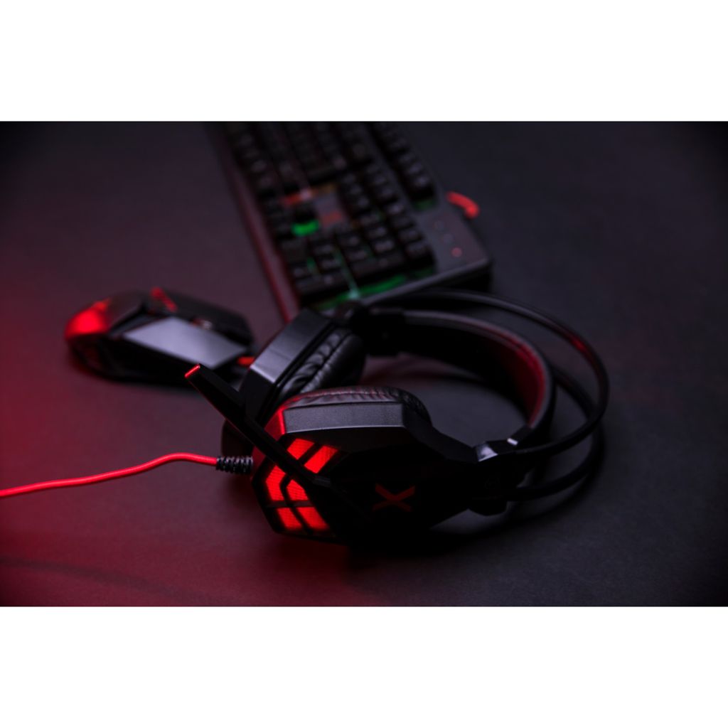 Casque Audio Koss 164225 - Supra-Auriculaire - Jack 3,5mm - Noir/Rouge - Avec Étui De Transport