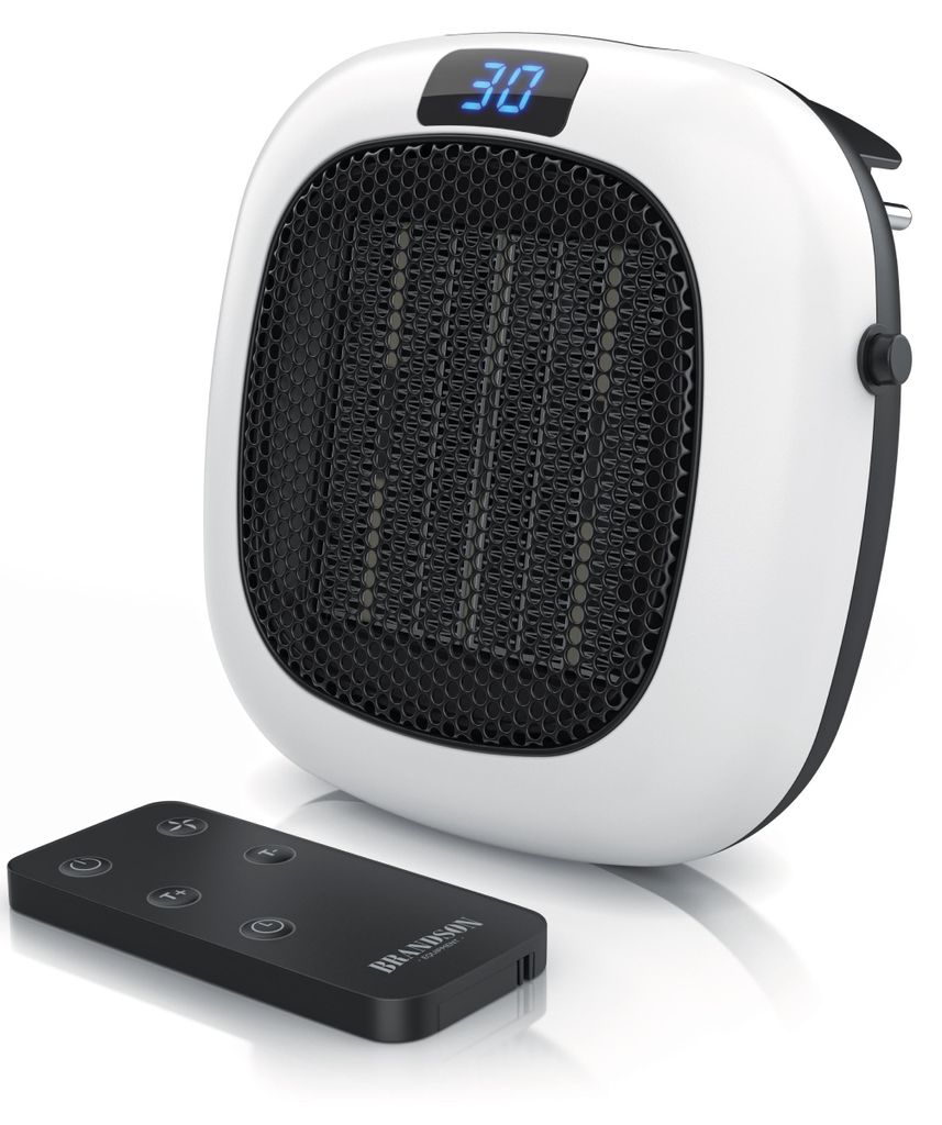 Termowentylator wtykowy Brandson 700W z pilotem, Zdjęcie produktu 