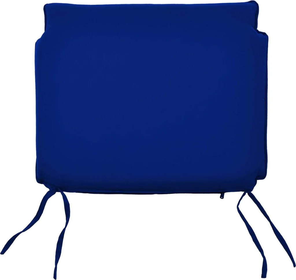 Coussin d'Assise Bleu 48x50 cm pour Chaise de Jardin Bari et Cosenza