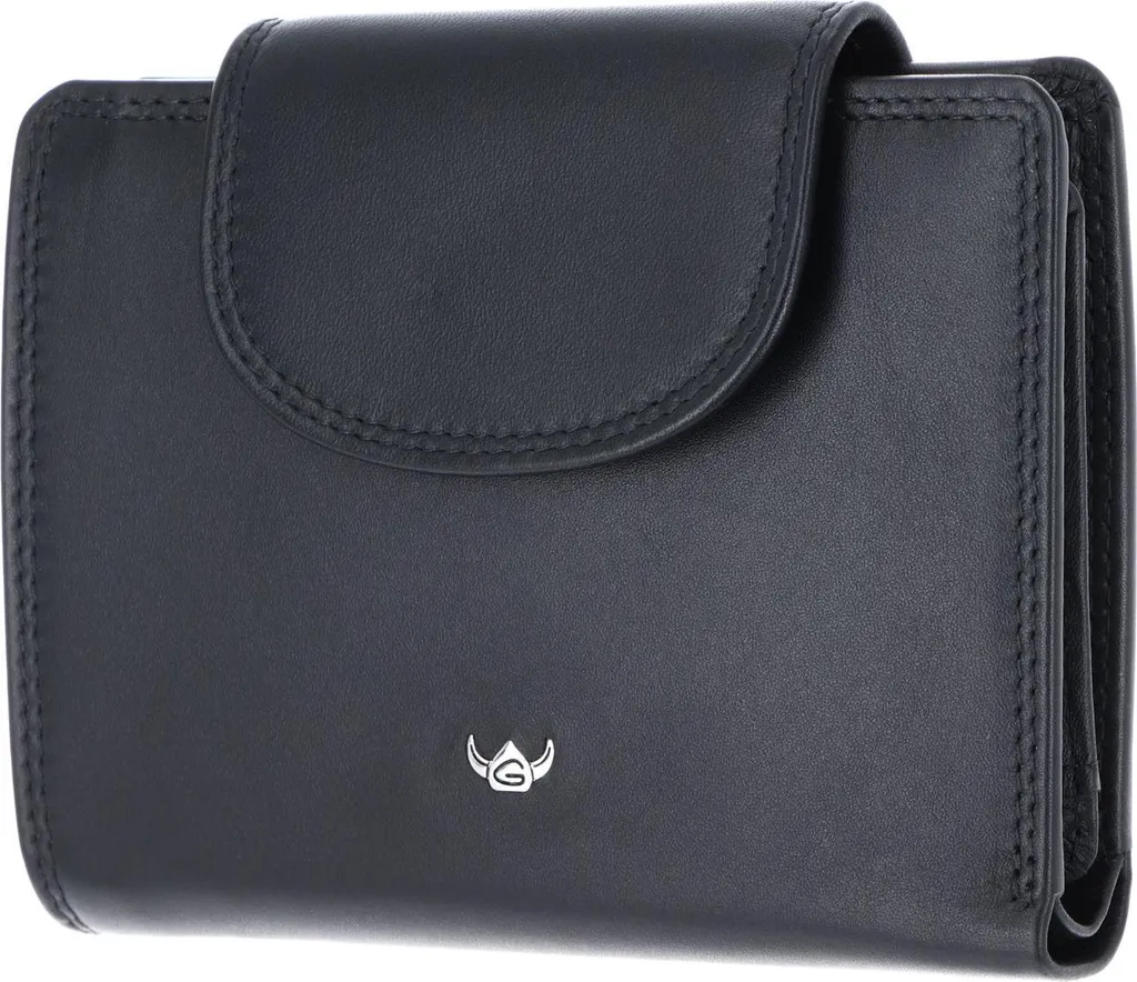 Golden Head 1237 Nero: Portafoglio Uomo Pelle Polo con RFID