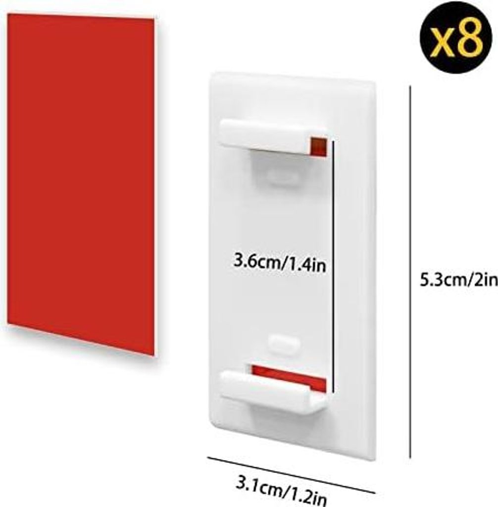 8 Stück Klebehalter kurz für Klemmfix Produktbild 