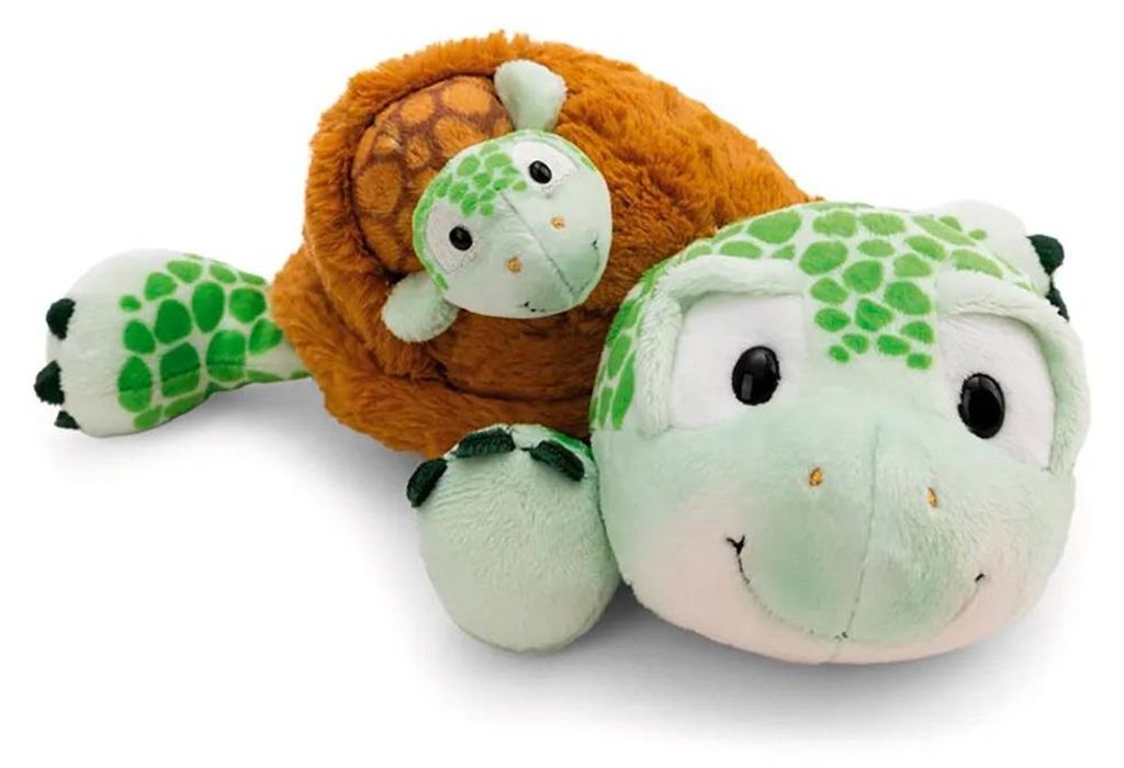 Nici - 63070 - Tartaruga con cucciolo, peluche, 28 cm, Immagine del prodotto 