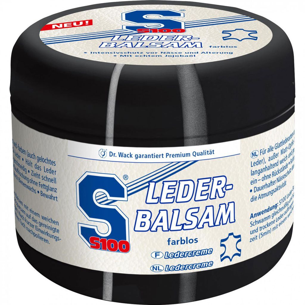 S100 Leder Balsam mit echtem Jojoba ÖL farblos 250ml Produktbild 