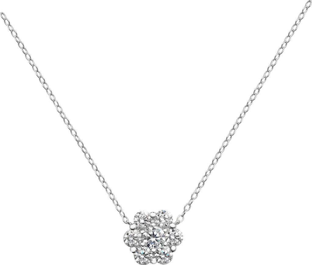 Collier Argent 925 Anti-Noircissement et Zirconium 13mm - Peau Sensible