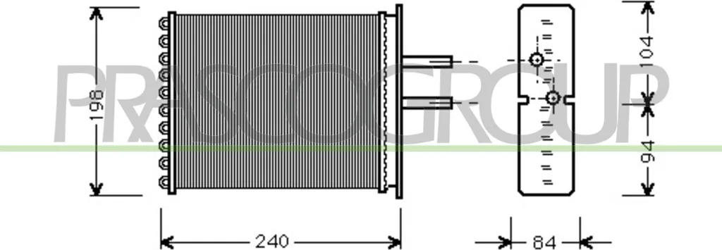 Radiateur Chauffage OE 5893932 Stop Fuite Liquide pour Fiat Punto