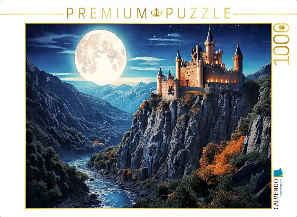 CALVENDO Puzzle Dunkelfelstal | 1000 Teile Lege-Größe 64x48cm Foto-Puzzle für glückliche Stunden